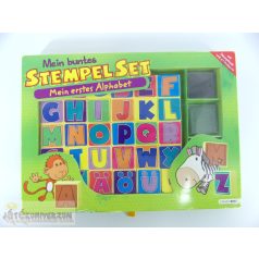 Stempelset gyermekbélyeg pecsételő nyomda játék