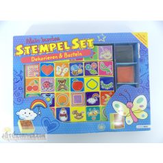 Stempelset gyermekbélyeg pecsételő nyomda játék