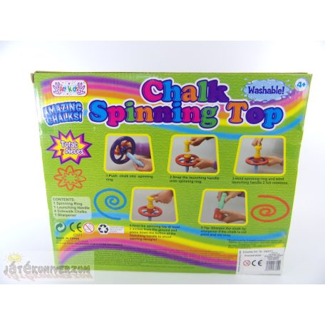 Amazing Chalks Chalk Spinning Top aszfaltra rajzoló készlet