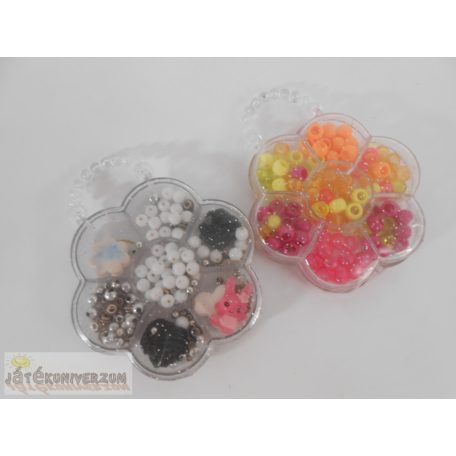 Virág alakú gyöngydoboz készlet