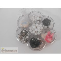 Virág alakú gyöngydoboz készlet