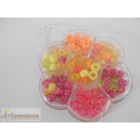 Virág alakú gyöngydoboz készlet