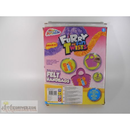 Grafix Furry Fun Twists filctáska készíthető kreatív készlet