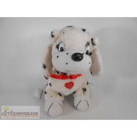 I Love You dalmata kutya kutyus plüss figura