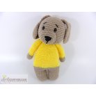 Kutya kutyus gépi kötött figura