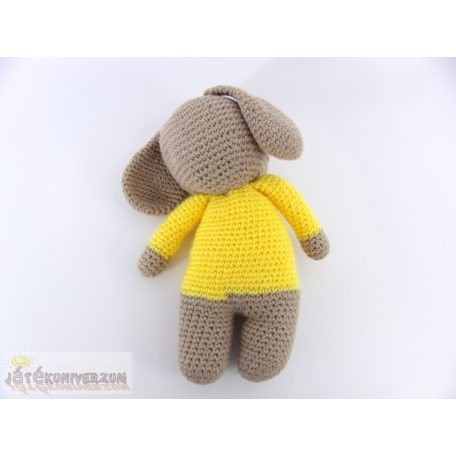 Kutya kutyus gépi kötött figura