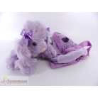 KandyToys Kutya kutyus plüss figura hordozható hátizsákban