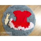 Tüll díszítésű body 6-9 hónaposoknak