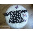 Next pöttyös kis ruha tunika 9-12 hónaposoknak