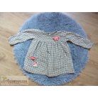 Kocka mintás ruha 9-12 hónaposoknak