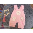 Cica mintás kantáros nadrág 0-3 hónaposoknak