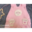 Cica mintás kantáros nadrág 0-3 hónaposoknak