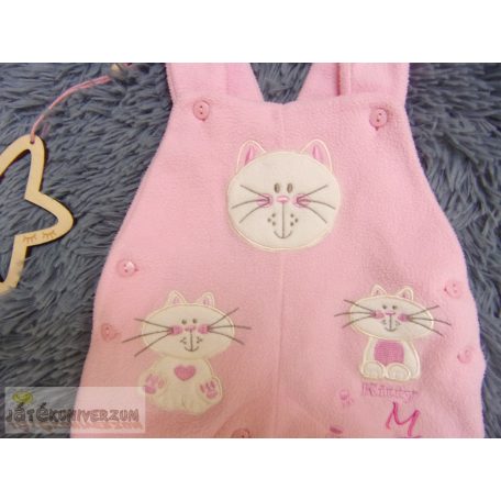 Cica mintás kantáros nadrág 0-3 hónaposoknak