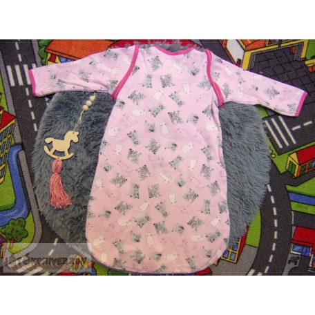 Cica mintás hálózsák 0-3 hónaposoknak