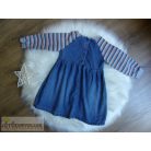 Next szivárvány mintás farmer ruha 18-24 hónaposoknak (92cm)