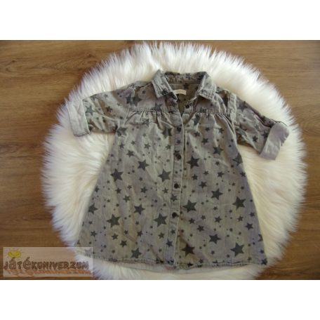 Next csillag mintás farmerruha 18-24 hónaposoknak (92cm)