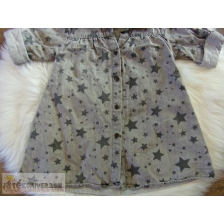 Next csillag mintás farmerruha 18-24 hónaposoknak (92cm)