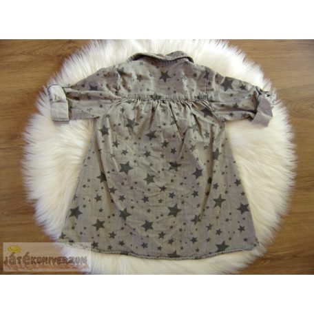 Next csillag mintás farmerruha 18-24 hónaposoknak (92cm)