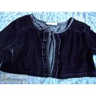 F&F fekete színű bársony boleró 3-4 éveseknek