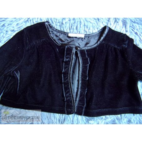 F&F fekete színű bársony boleró 3-4 éveseknek