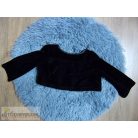 F&F fekete színű bársony boleró 3-4 éveseknek