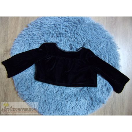 F&F fekete színű bársony boleró 3-4 éveseknek