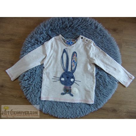 Next nyuszis póló felső Teal Bunny koll 3-4 éveseknek (104cm)