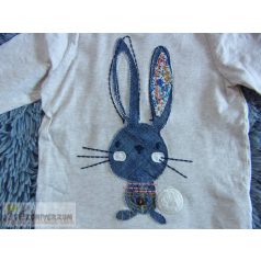   Next nyuszis póló felső Teal Bunny koll 3-4 éveseknek (104cm)