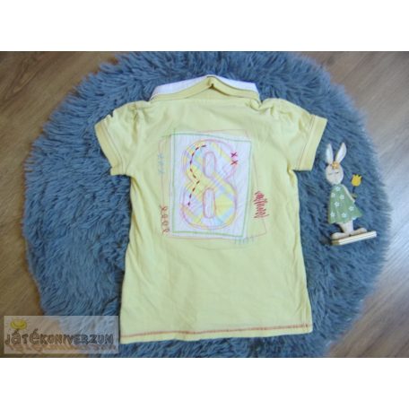 Next galléros vidámpark mintájú rövid újjú felső 5 éveseknek (110cm)