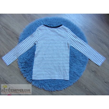 Next csíkos hosszú ujjú póló felső 5 éveseknek (110cm)