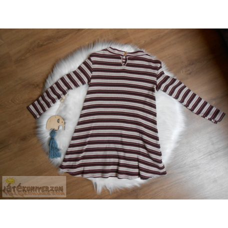 Next csíkos ruha tunika 4-5 éveseknek (110cm)