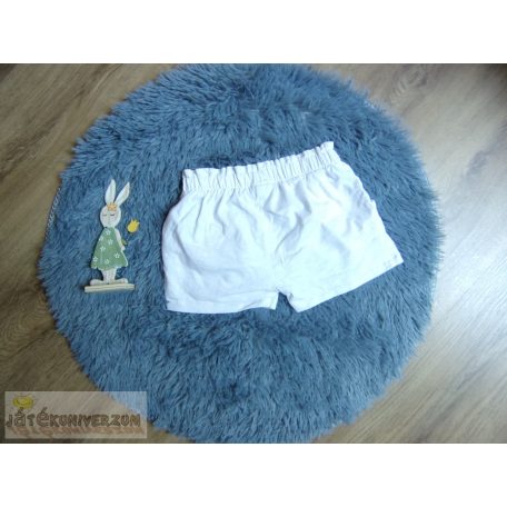 Next fehér rövidnadrág Nagyvirágos koll 4-5 éveseknek (110cm)