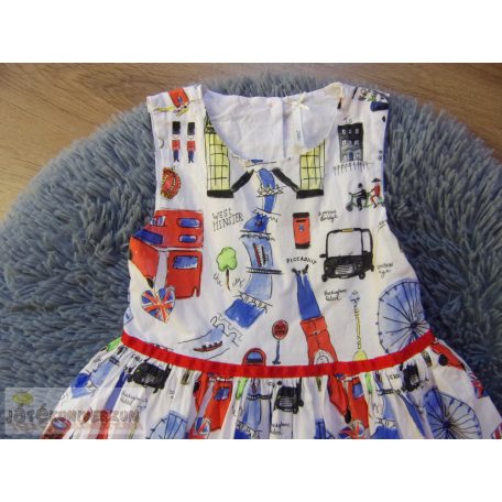 Next London mintás ruha 6 éveseknek (116cm)