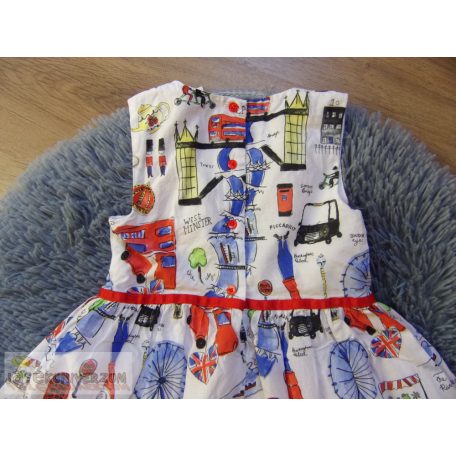 Next London mintás ruha 6 éveseknek (116cm)
