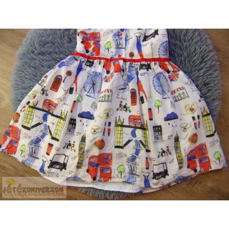 Next London mintás ruha 6 éveseknek (116cm)