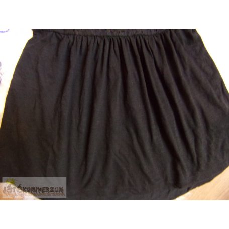 Next fekete madeirás ruha 7 éveseknek (122cm)