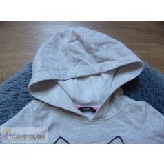 George cica mintás kapucnis pulóver 6-7 éveseknek