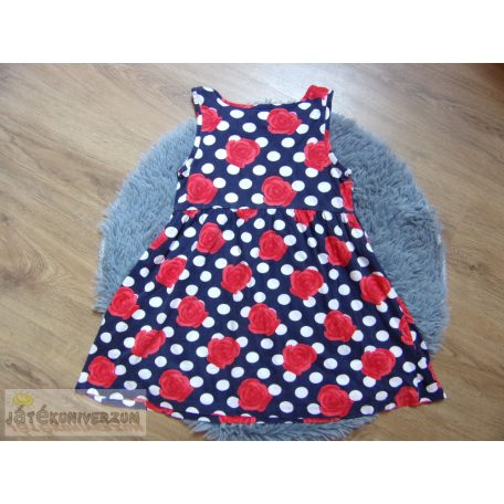 YD rózsa mintás ujjatlan ruha 6-7 éveseknek