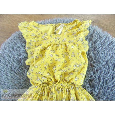 Next sárga virágos ruha 7 éveseknek (122cm)