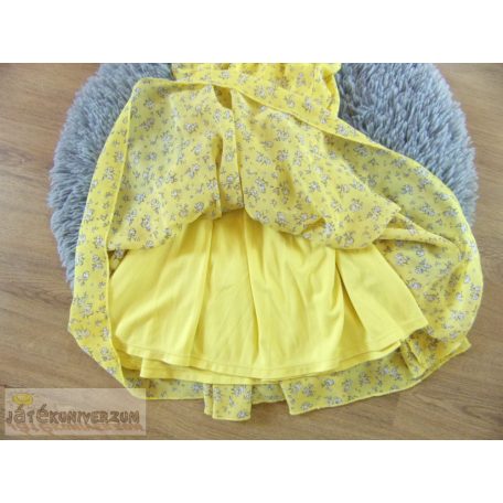 Next sárga virágos ruha 7 éveseknek (122cm)