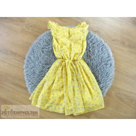 Next sárga virágos ruha 7 éveseknek (122cm)