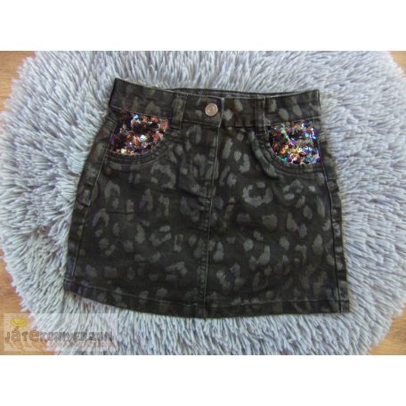 Nutmeg fekete farmerszoknya 6-7 éveseknek