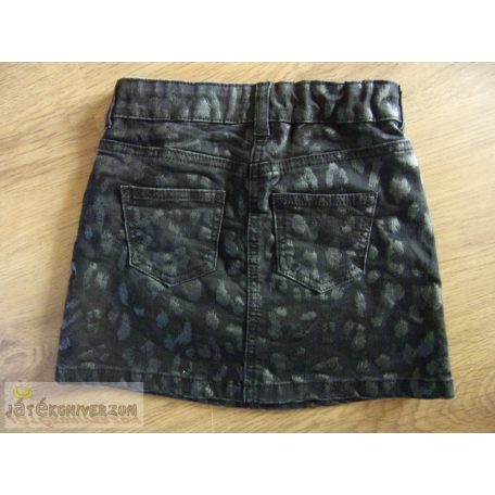 Nutmeg fekete farmerszoknya 6-7 éveseknek