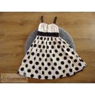 All Dressed Up pöttyös alkalmi pántos ruha 6-7 éveseknek