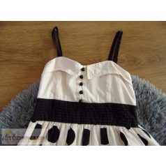 All Dressed Up pöttyös alkalmi pántos ruha 6-7 éveseknek