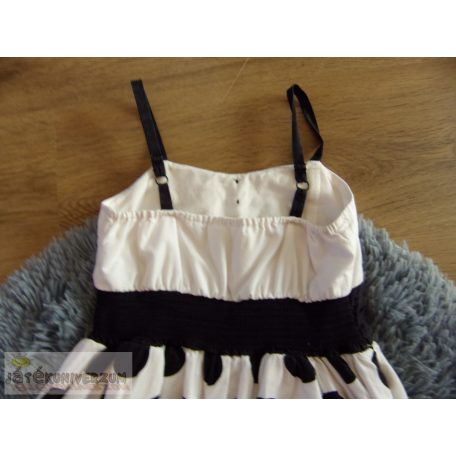 All Dressed Up pöttyös alkalmi pántos ruha 6-7 éveseknek