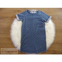 Next pöttyös mintás farmerruha 7 éveseknek (122cm)