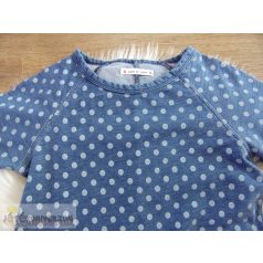 Next pöttyös mintás farmerruha 7 éveseknek (122cm)