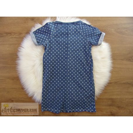 Next pöttyös mintás farmerruha 7 éveseknek (122cm)