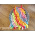 Ajio színes fodros parti ruha 6-7 éveseknek